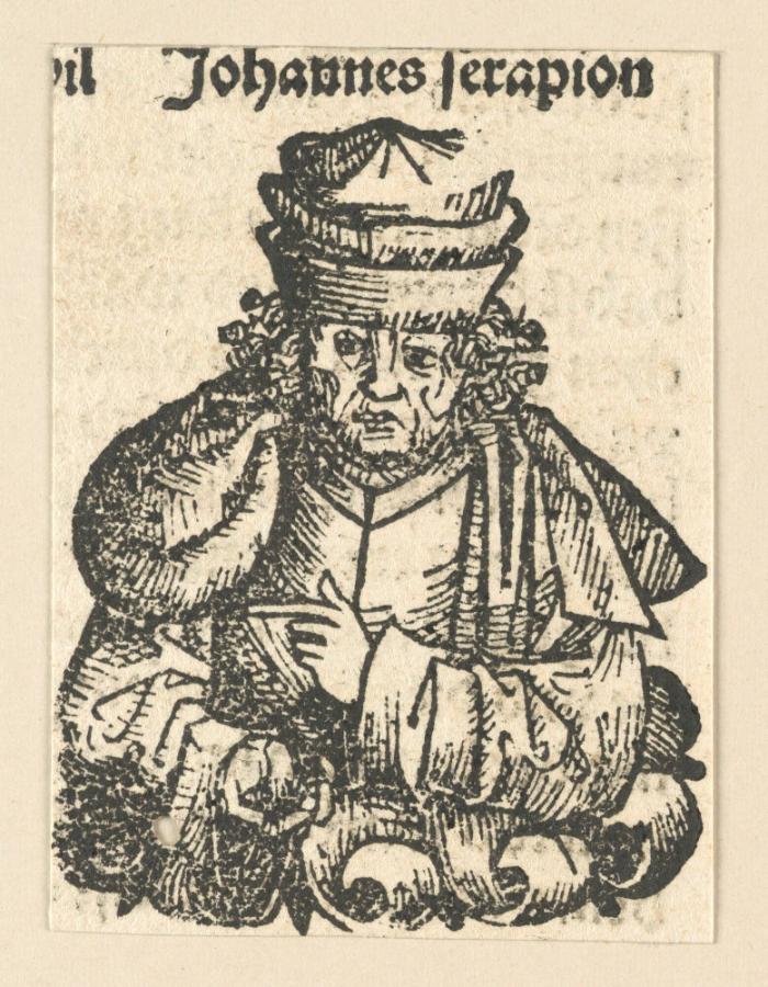 Schedelsche Weltchronik - Gelehrte: Johannes serapion (192r)