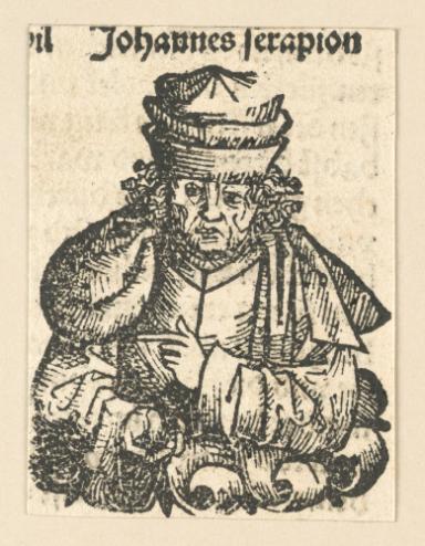 Schedelsche Weltchronik - Gelehrte: Johannes serapion (192r)