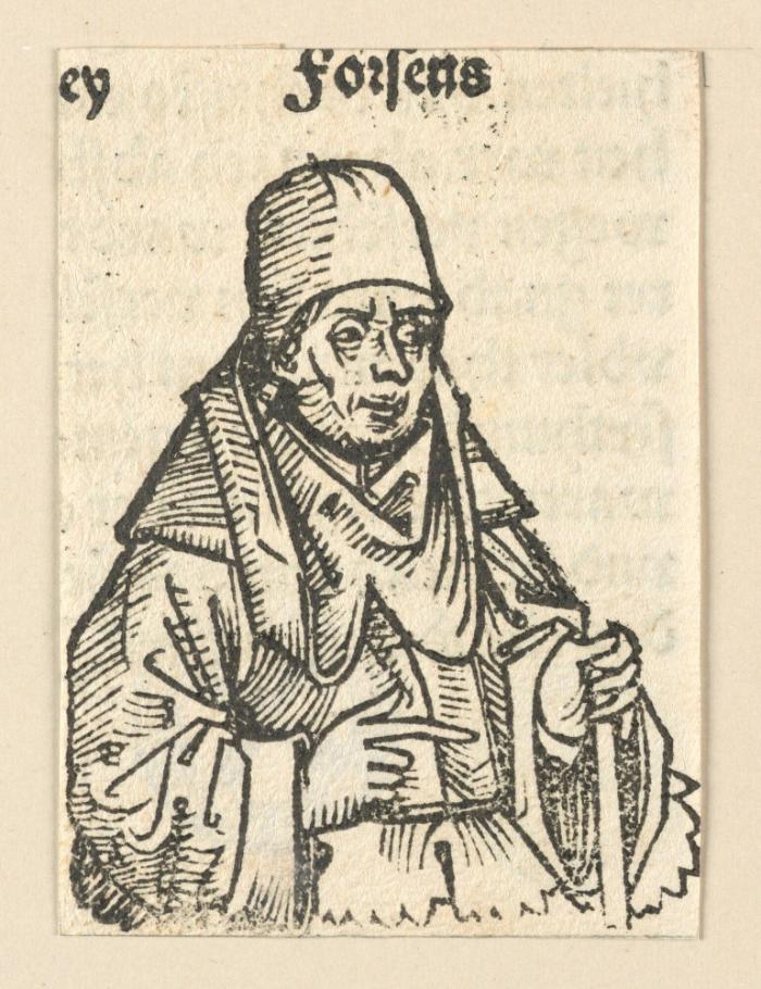 Schedelsche Weltchronik - Gelehrte: forseus (154v)