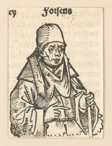 Schedelsche Weltchronik - Gelehrte: forseus (154v)