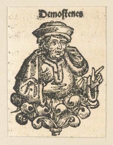 Schedelsche Weltchronik - Gelehrte: Demostenes (78r)