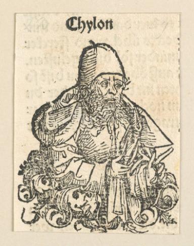 Schedelsche Weltchronik - Gelehrte: Chylon (59r)
