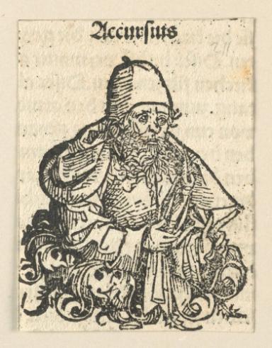 Schedelsche Weltchronik - Gelehrte: Accursius (211r)