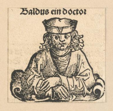 Schedelsche Weltchronik - Gelehrte: Baldus ein doctor (236r)