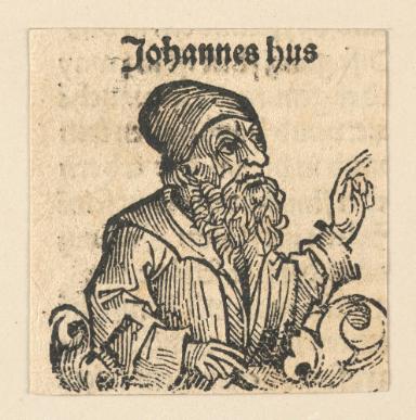 Schedelsche Weltchronik - Gelehrte: Johannes hus (241v)