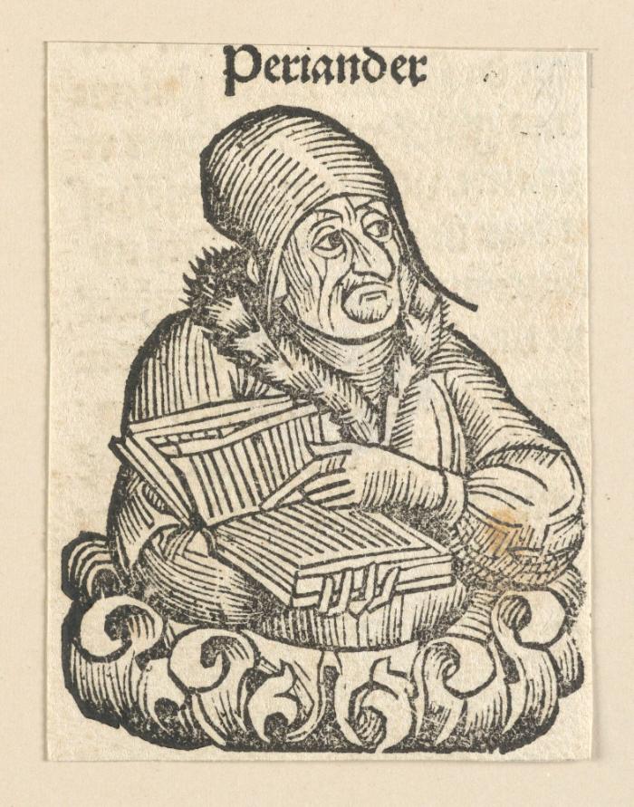 Schedelsche Weltchronik - Gelehrte: Periander (59v)