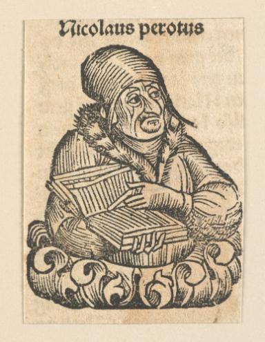 Schedelsche Weltchronik - Gelehrte: Nicolaus perotus (252v)