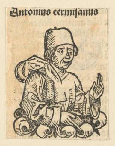Schedelsche Weltchronik - Gelehrte: Antonius cermisianus (245v)