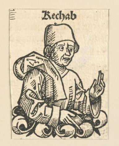 Schedelsche Weltchronik - Gelehrte: Rechab (34v)