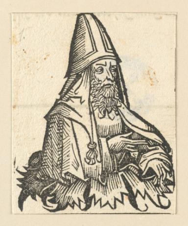 Schedelsche Weltchronik - Gelehrte: [Joachim] (64v)