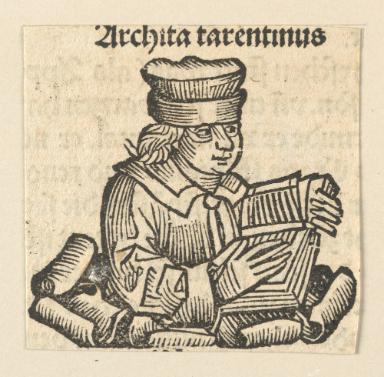 Schedelsche Weltchronik - Gelehrte: Archita tarentinus (73v)