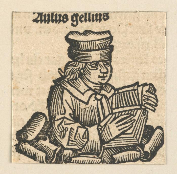 Schedelsche Weltchronik - Gelehrte: Aulus gellius (114r)