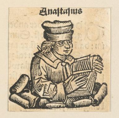 Schedelsche Weltchronik - Gelehrte: Anastasius (172r)