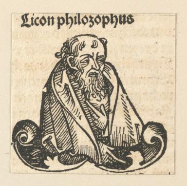 Schedelsche Weltchronik - Gelehrte: Licon philosophus (82v)