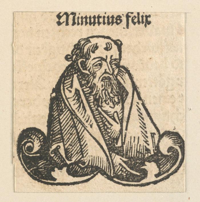 Schedelsche Weltchronik - Gelehrte: Minutius felix (117v)