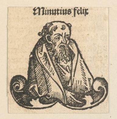 Schedelsche Weltchronik - Gelehrte: Minutius felix (117v)