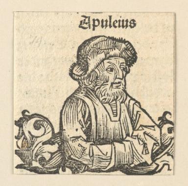 Schedelsche Weltchronik - Gelehrte: Apuleius (74v)