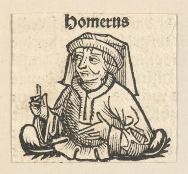 Schedelsche Weltchronik - Gelehrte: Homerus (43v)