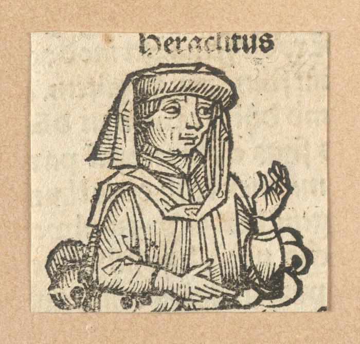Schedelsche Weltchronik - Gelehrte: heraclitus (70v)