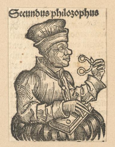 Schedelsche Weltchronik - Gelehrte: Secundus philosophus (113r)