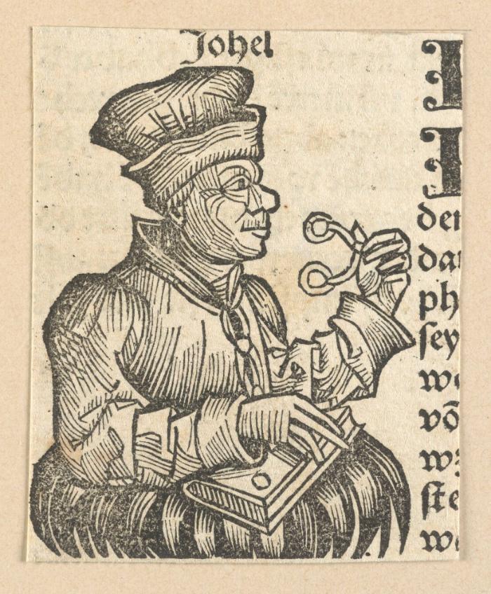 Schedelsche Weltchronik - Gelehrte: Johel (52v)