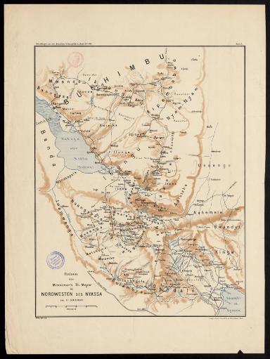 Reisen des Missionar's Th. Meyer im Nordwesten des Nyassa